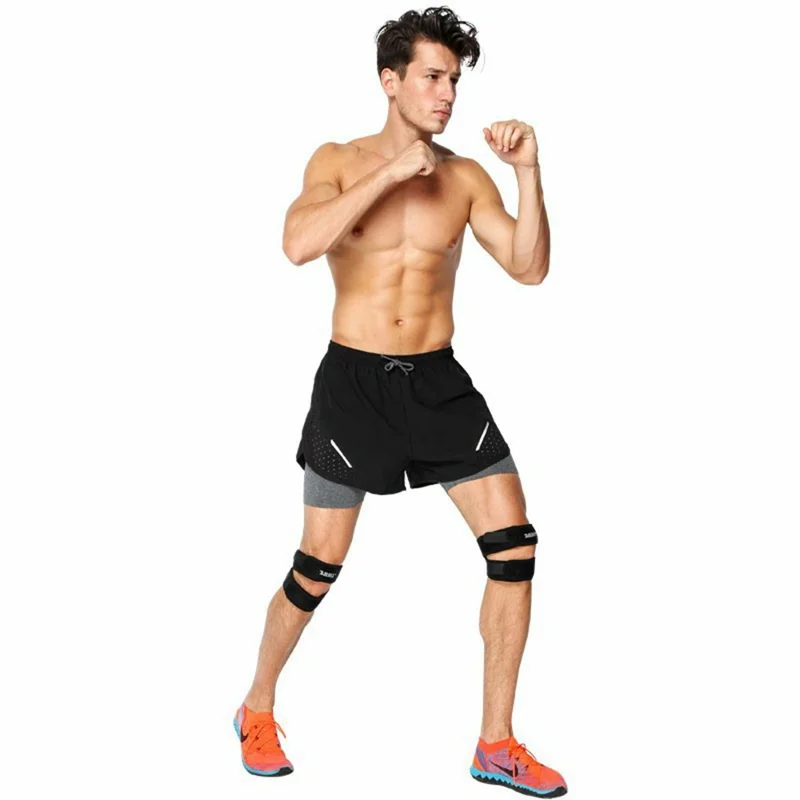 AOLIKES A-7929 1Pc Sports Knee Brace Patella Support Compression Strap for Running Basketball - Black