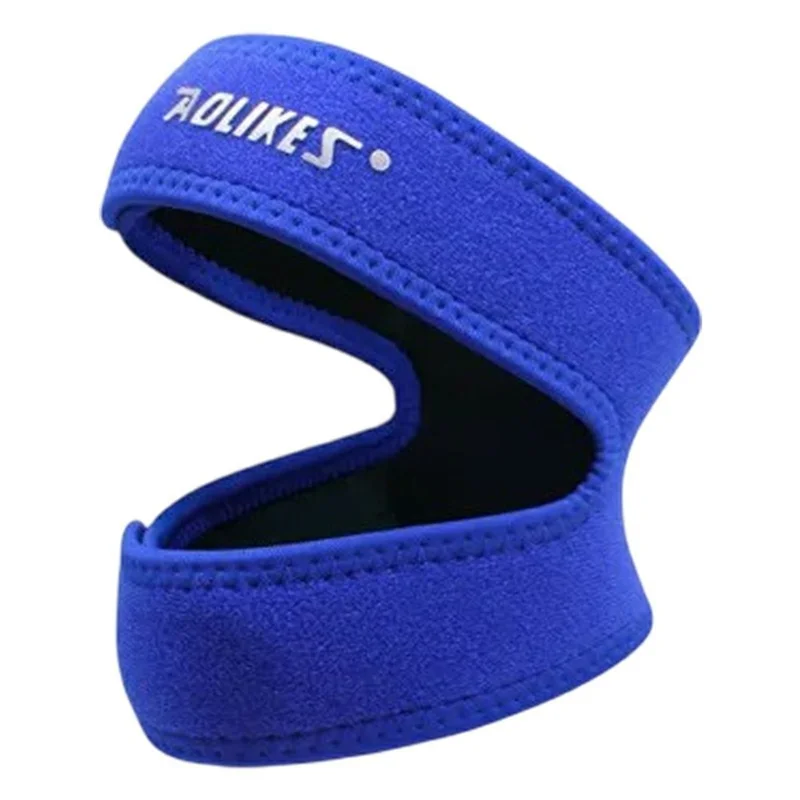 AOLIKES A-7929 1Pc Sports Knee Brace Patella Support Compression Strap for Running Basketball - Blue