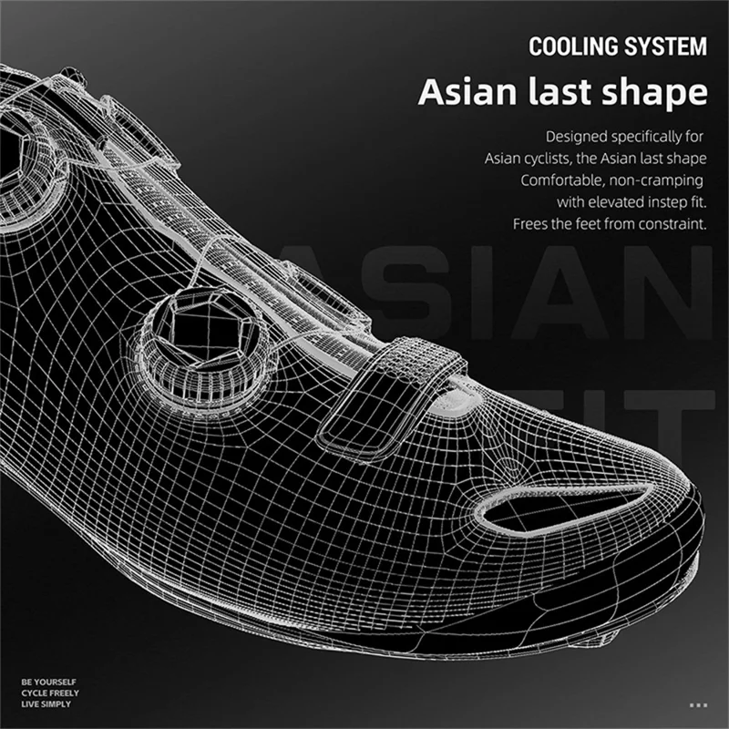 WEST BIKING YP0709059 Zapatillas de Ciclismo de Carbono Microfiber para Bicicleta de Montaña y Carretera con Hebilla Rotativa Doble - Blanco / Talla 36