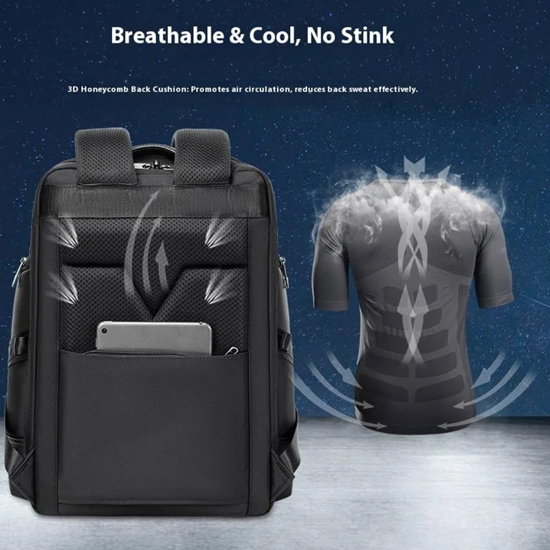 COOLBELL 8302 Business Casual Large Capacity Commuter 15.6 Inch Laptop Backpack College Student Bookbag