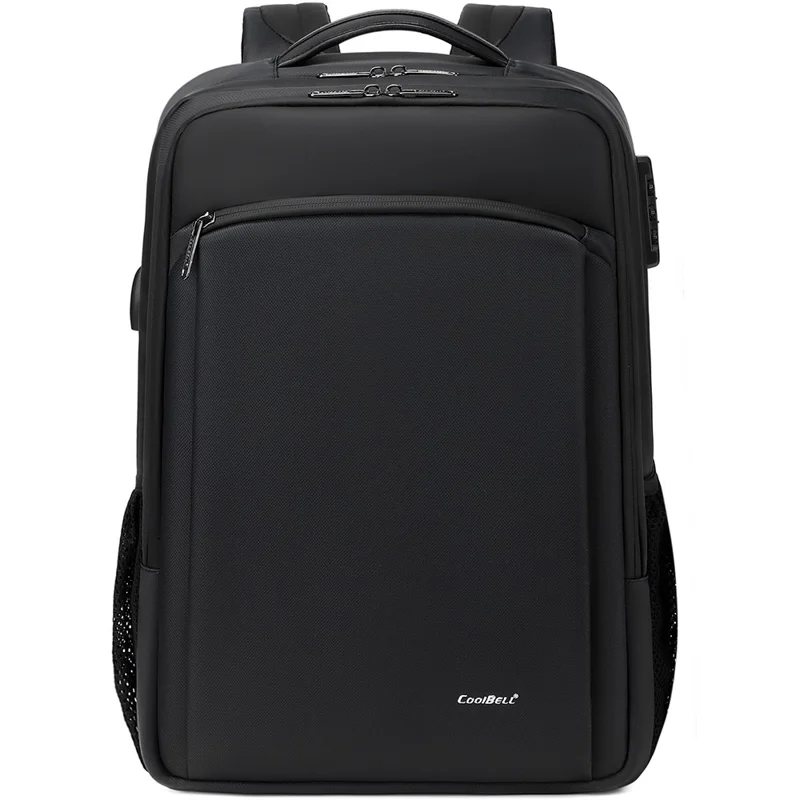 COOLBELL 8308 Zaino per laptop di grande capacità e leggero Studenti Affari Viaggi Impermeabile Anti Furto Daypack - Nero