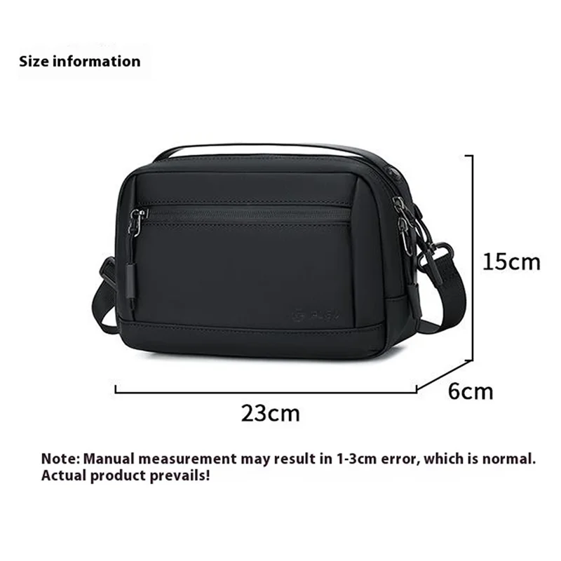 POSO PS-831 Multifunctional Digital Accessories Storage Shoulder Bag Waterproof Crossbody Bag with Tote Handle - Black
