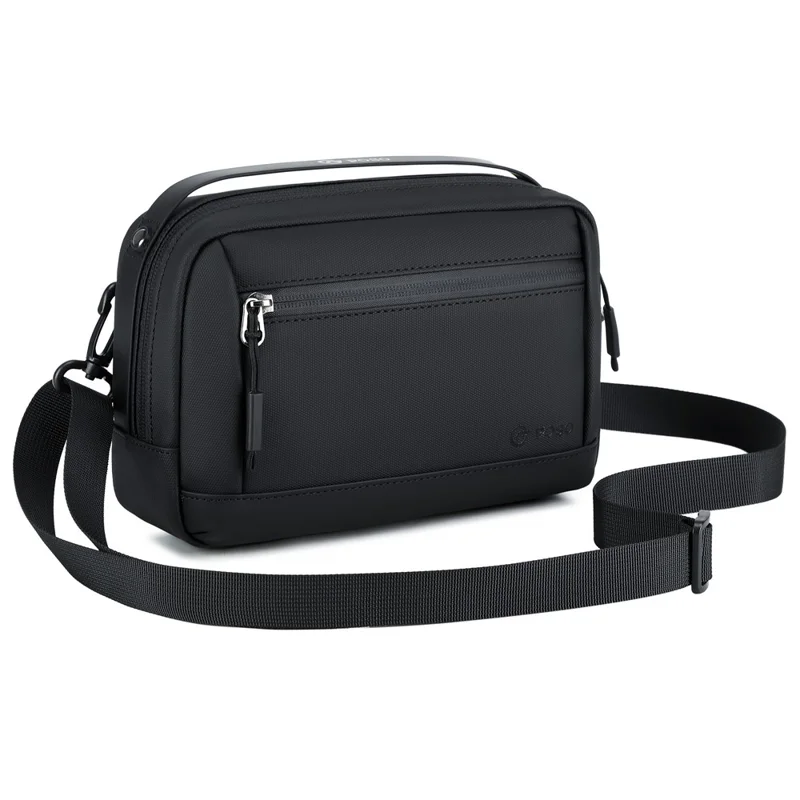 POSO PS-831 Multifunctional Digital Accessories Storage Shoulder Bag Waterproof Crossbody Bag with Tote Handle - Black
