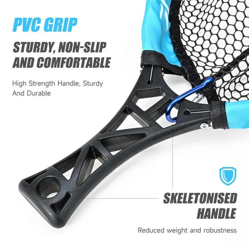 LEOFISHING 28361 Flexible Foldable Landing Net Portable Fish Catching Net for Fly Fishing Waist Carry Fishing Tackle