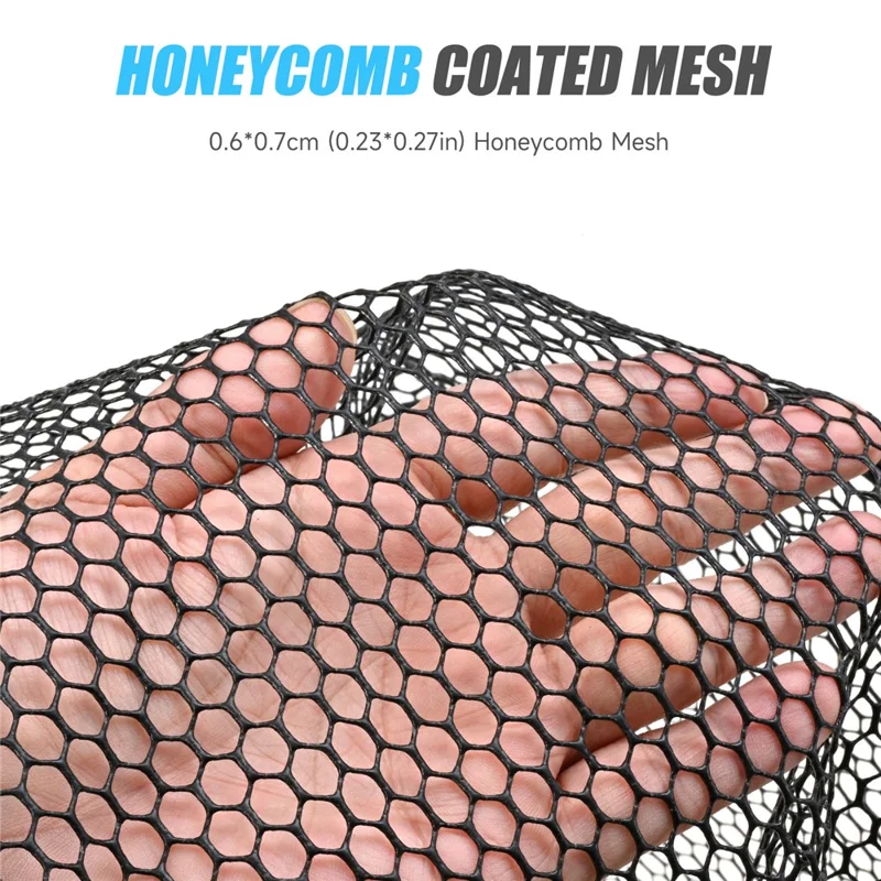 LEOFISHING 28361 Flexible Foldable Landing Net Portable Fish Catching Net for Fly Fishing Waist Carry Fishing Tackle