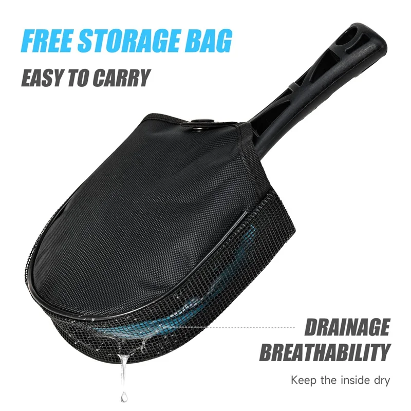 LEOFISHING 28361 Flexible Foldable Landing Net Portable Fish Catching Net for Fly Fishing Waist Carry Fishing Tackle