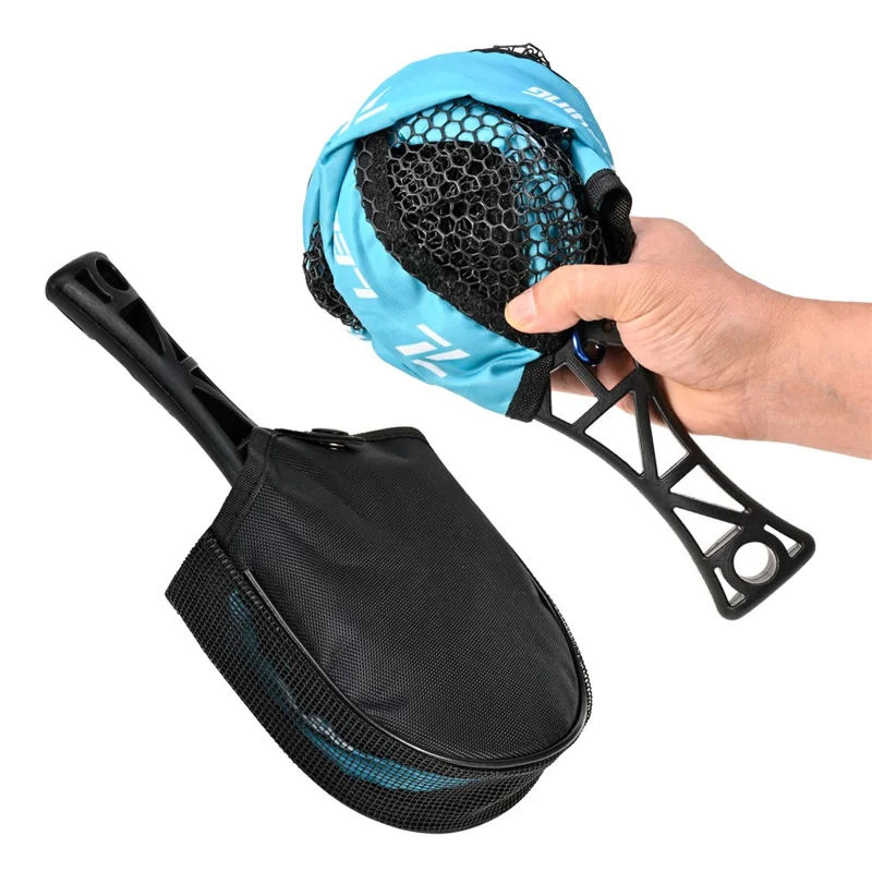 LEOFISHING 28361 Flexible Foldable Landing Net Portable Fish Catching Net for Fly Fishing Waist Carry Fishing Tackle