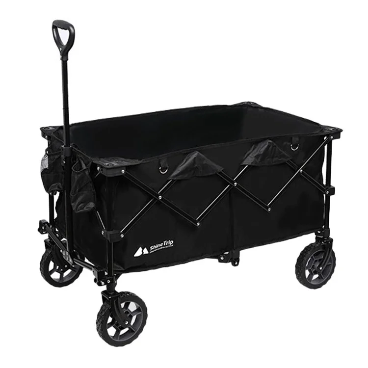 SHINETRIP A420-H00 Outdoor 200L Large Wagon Camping Collapsible Folding Garden Cart with Narrow Wheel