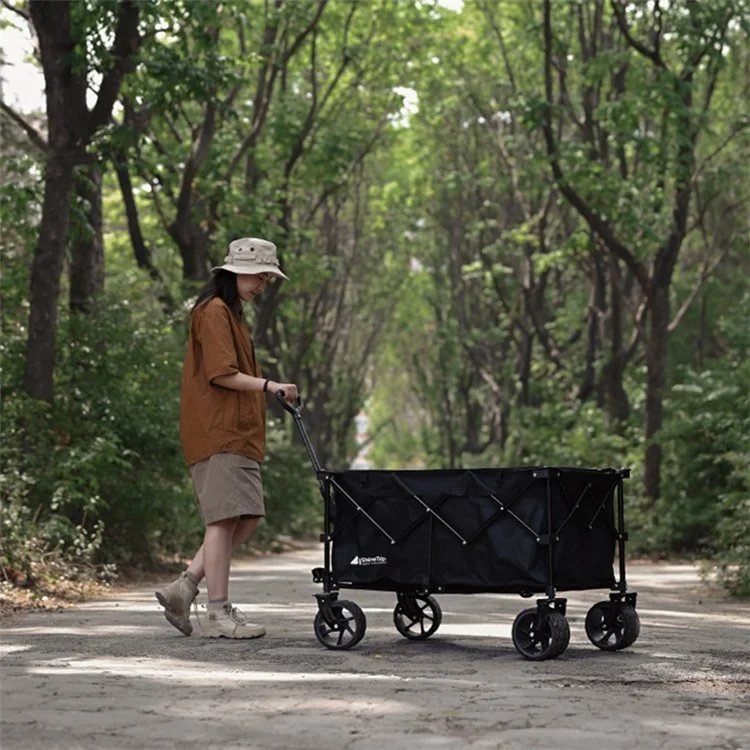 SHINETRIP A420-H00 Outdoor 200L Large Wagon Camping Collapsible Folding Garden Cart with Narrow Wheel