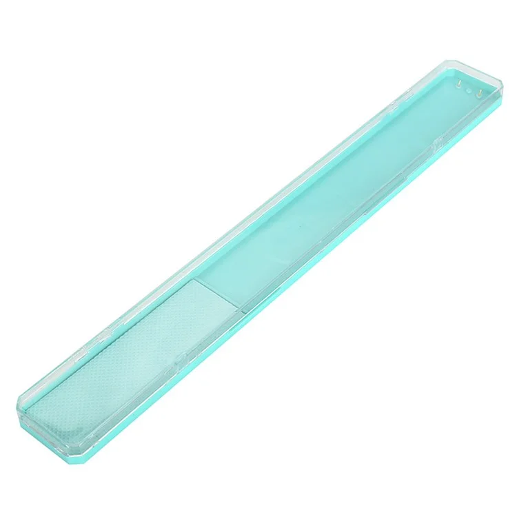 Caixa de Armazenamento de Anzóis de Pesca com Tampa Transparente, 36 cm, ABS + Espuma - Azul Bebê