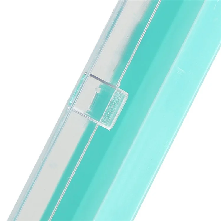 Caixa de Armazenamento de Anzóis de Pesca com Tampa Transparente, 36 cm, ABS + Espuma - Azul Bebê