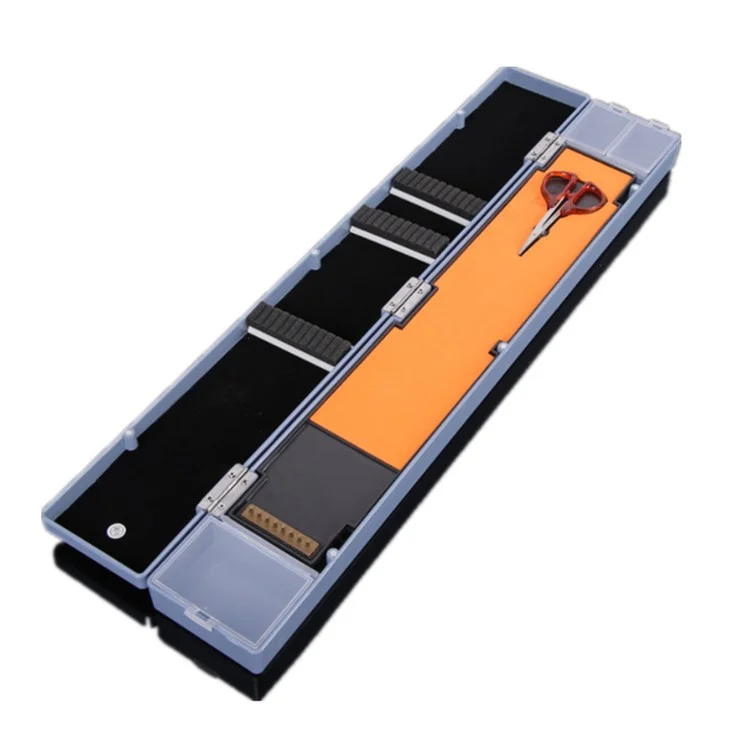 Multifunctional Fishing Tackle Box Fishing Float Fishing Line Winding Board Tool Storage Box, Size S