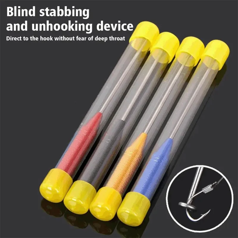 TZ Stainless Steel Fish Hook Remover Portable Alloy Handle Fishing Hook Extractor - Red