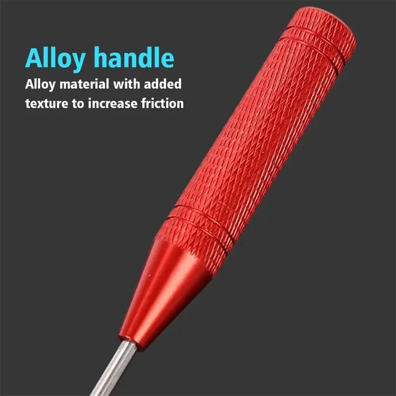 TZ Stainless Steel Fish Hook Remover Portable Alloy Handle Fishing Hook Extractor - Red