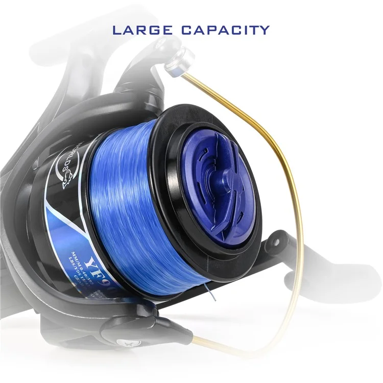 LEO 28265 YF10000 Large Capacity Spinning Reels Lightweight Ultra Smooth Powerful Fishing Reels - Schwarz