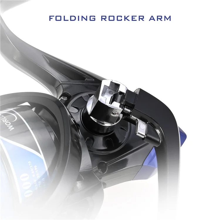 LEO 28265 YF10000 Large Capacity Spinning Reels Lightweight Ultra Smooth Powerful Fishing Reels - Schwarz
