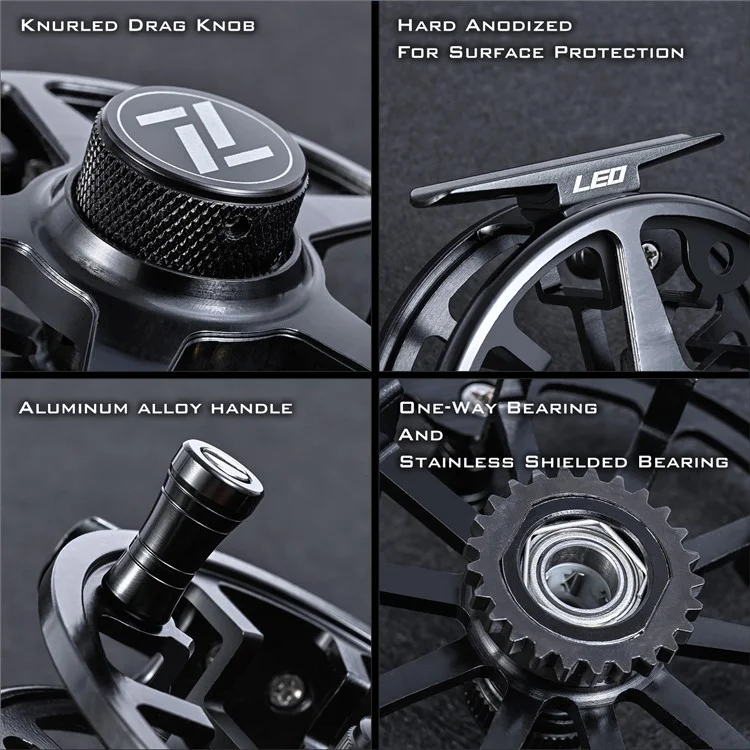 LEO 28216 Fly Fishing Reel Hand Wire Wrapping Tool Line Winder Spooler Metal Fishing Reel