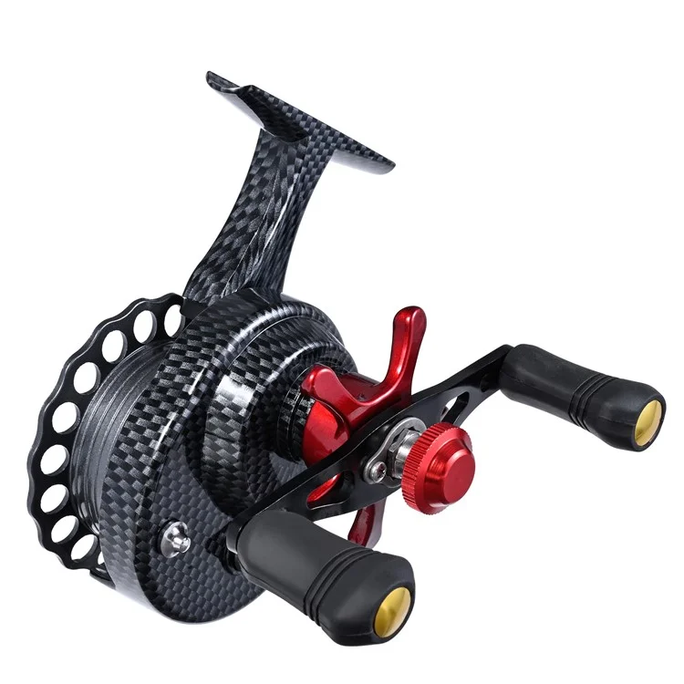 LEO 28220 FTC High Feet Spinning Reel 8 lb Max Drag Carbon Textured Ligera de Pesca Ligera Reel - Manos Correctas