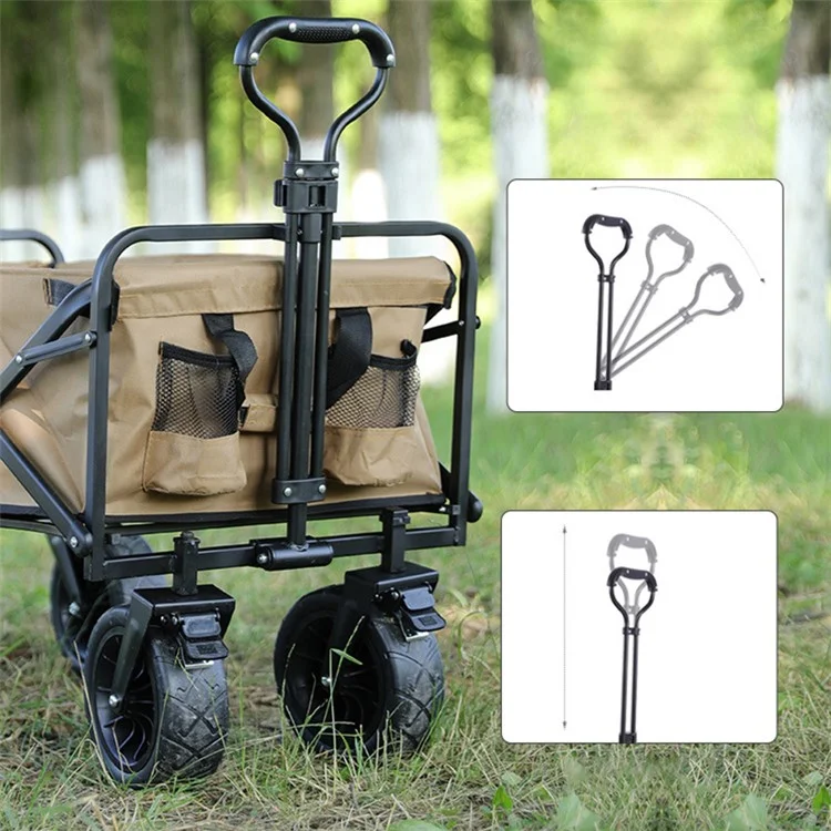 Carrello da Campeggio da Giardino Pieghevole e Richiudibile - Rosso