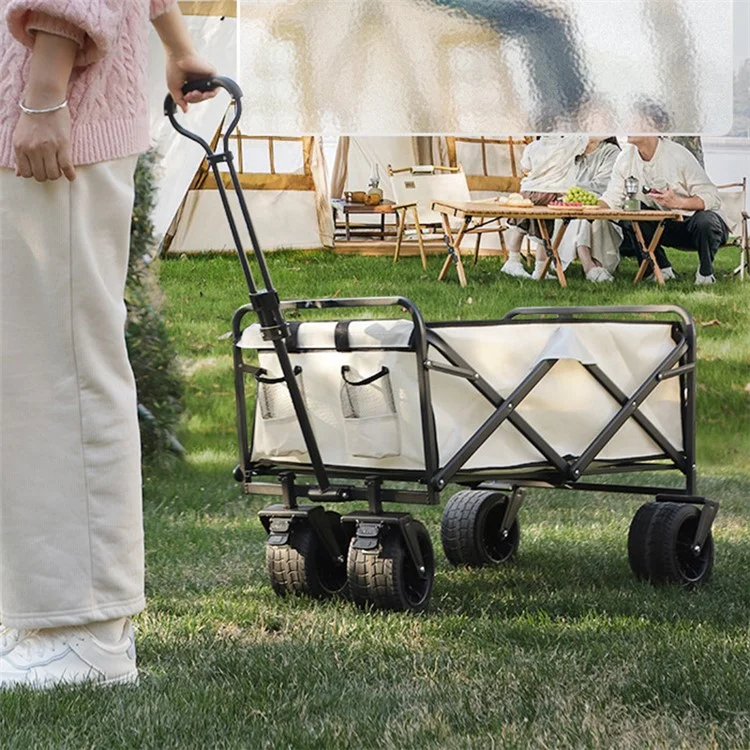 Carrello da Campeggio da Giardino Pieghevole e Richiudibile - Rosso