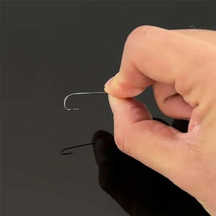 30 Stück hochkarbon-stahl lange schafthaken hai angelhaken für salzwasser - 23,83 x 8,3 mm