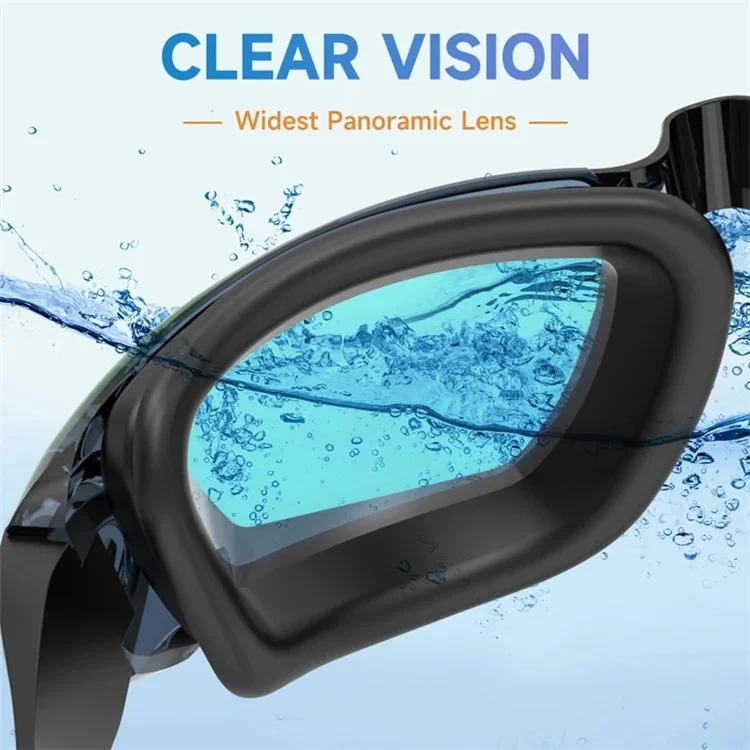 AF2600 Swimming Goggles for Men Women Anti-fog UV Protection Glasses Swim Pool Eyewear - Grey