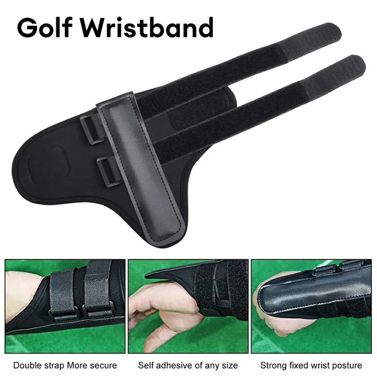 Aide à l'entraînement au golf Correcteur de posture de swing Brace de correction des mouvements du bras avec 2 sangles