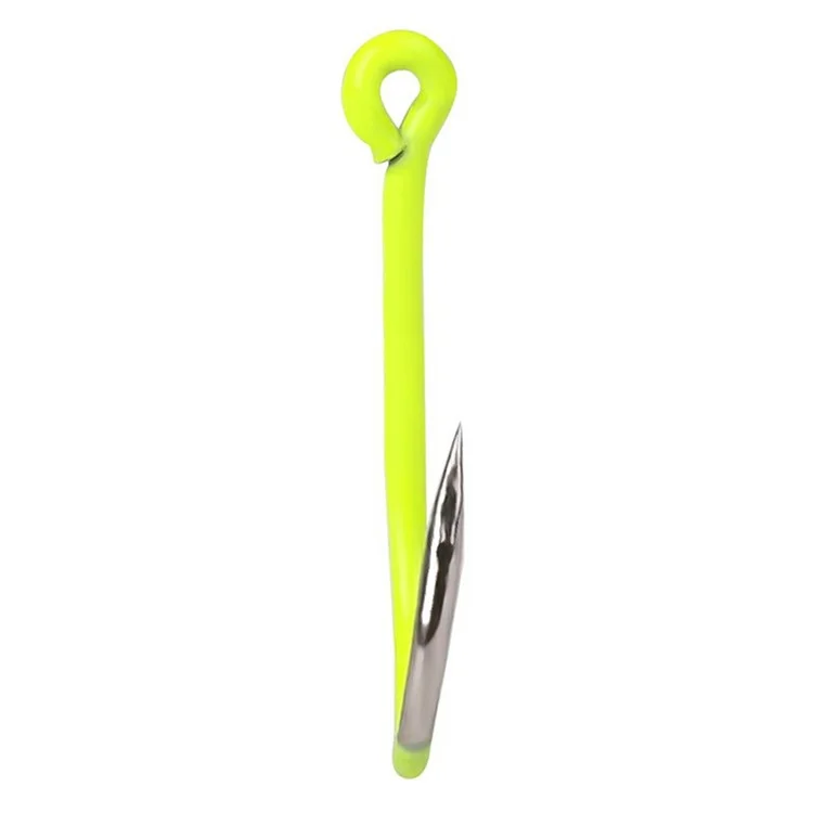 FTK 50 Stück Barbed Sea Fishing Hook Hochkohlenstoffstahl Fluoreszierende Fischhaken - Größe 1