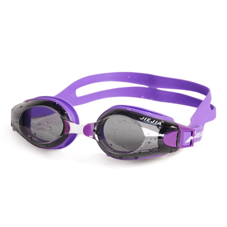 JIEJIA AH100 Adult Swimming Goggles Waterproof HD Glasses Anti-Fog Eyeglasses - Purple