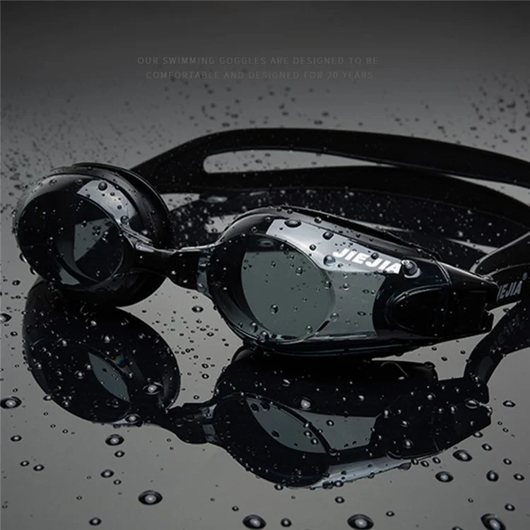 JIEJIA AH100 Adult Swimming Goggles Waterproof HD Glasses Anti-Fog Eyeglasses - Purple