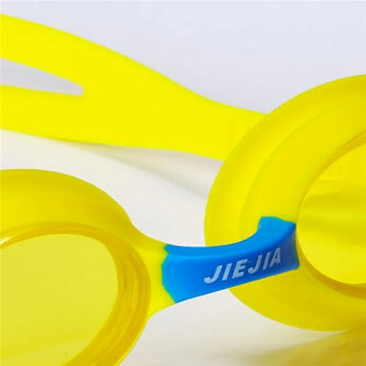 JIEJIA J2670 Kids HD Swimming Goggles Waterproof Glasses Children Anti-Fog Anti-UV Eyeglasses - Yellow