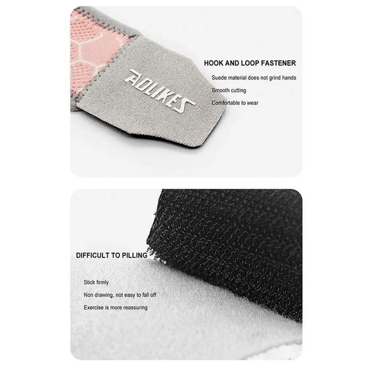 AOLIKES 8001 1Pc Sports Compression Wristband Knitted Bandage Fitness Wrap Wrist Strap - Pink