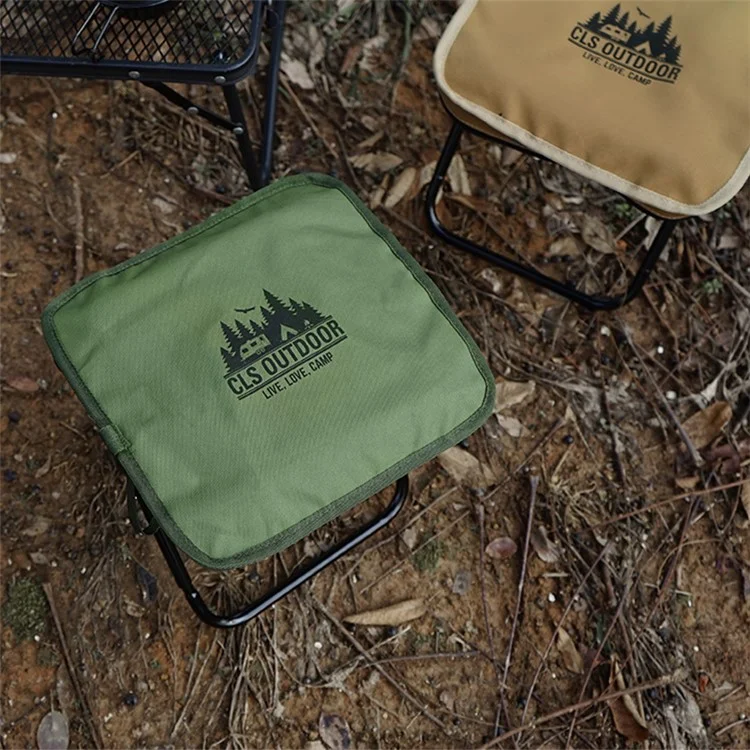 CLS Cadeira Dobrável Portátil Alumínio Liga + Tecido Oxford Ao Ar Livre Camping Pesca Cadeira - Verde do Exército