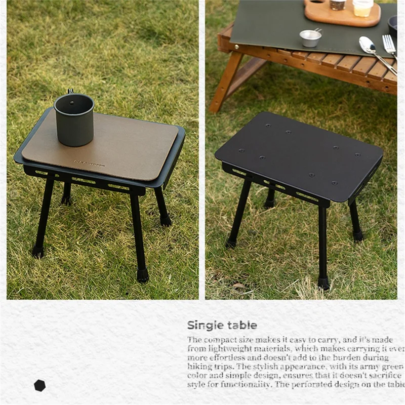 Tabouret de camping tactique CLS pour l'extérieur avec coussin en cuir PU et sac de rangement - Beige