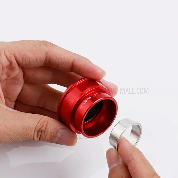 GUB BB86/92 MTB Road Bike Bottom Bracket Ceramic Bearing Press Fit for 22mm-24mm Crankset - Vermelho