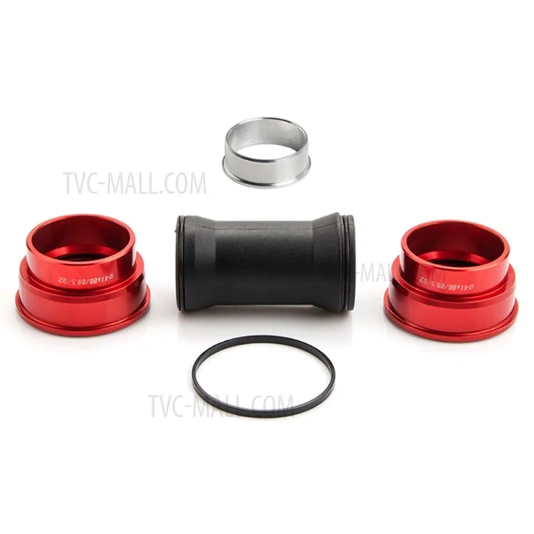 GUB BB86/92 MTB Road Bike Bottom Bracket Ceramic Bearing Press Fit for 22mm-24mm Crankset - Vermelho
