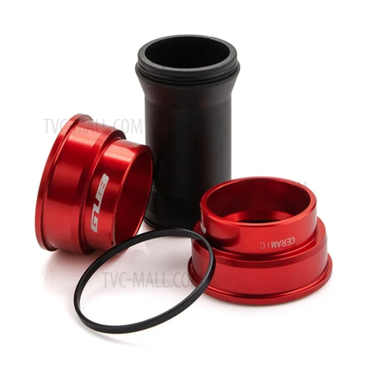 GUB BB86/92 MTB Road Bike Bottom Bracket Ceramic Bearing Press Fit for 22mm-24mm Crankset - Vermelho