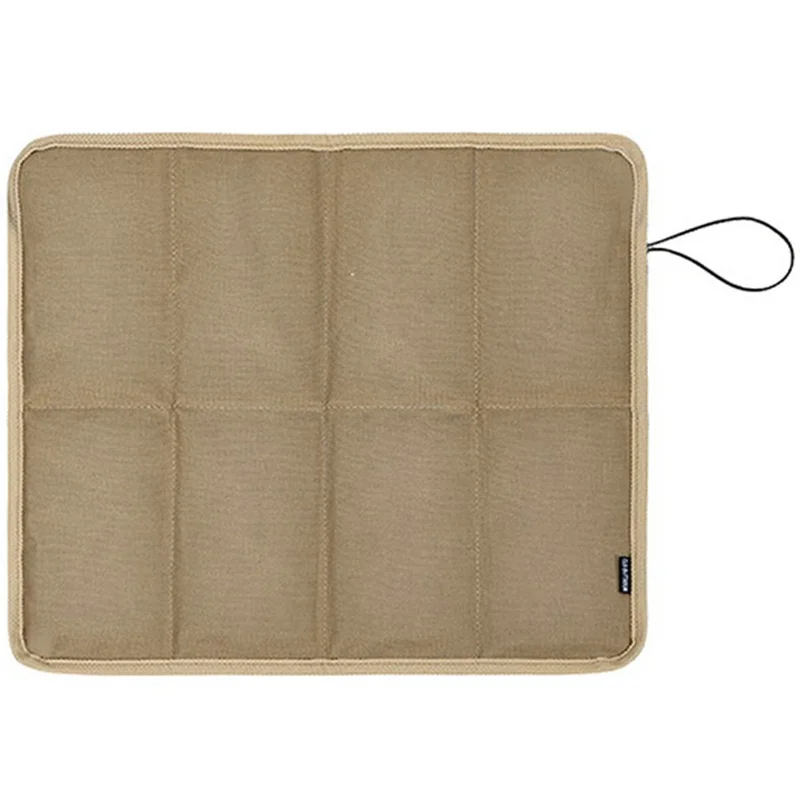 CLS Outdoor Foldable Seat Cushion 600D Nylon Waterproof 8-Panel Lightweight Camping Mat - Khaki