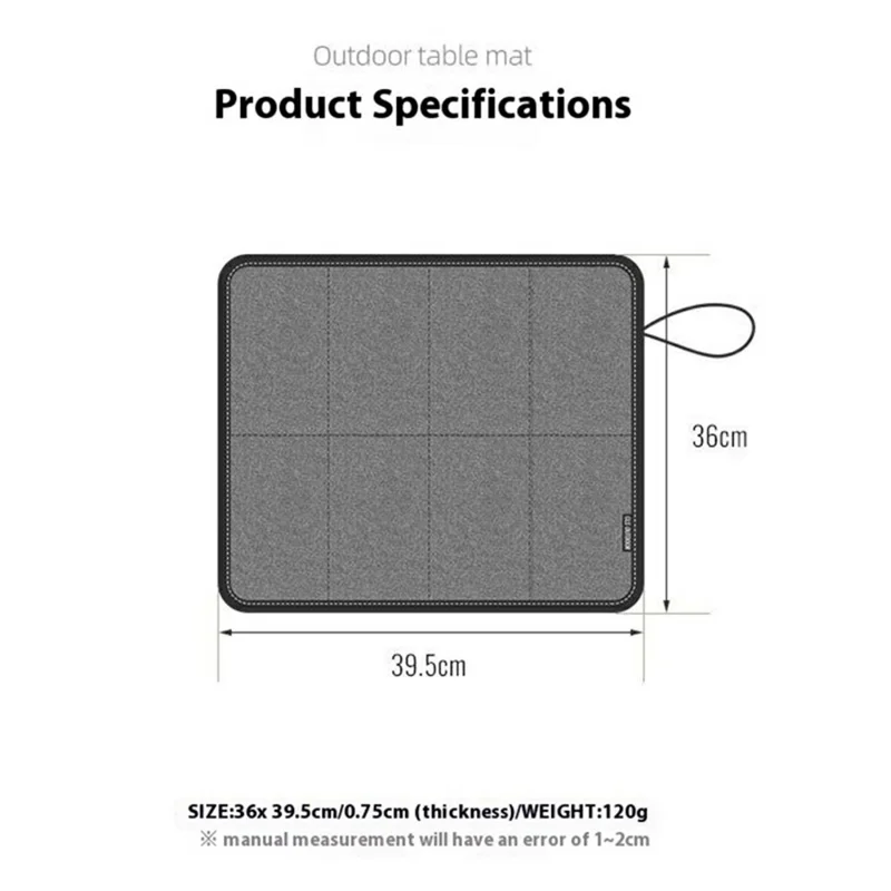 CLS Outdoor Foldable Seat Cushion 600D Nylon Waterproof 8-Panel Lightweight Camping Mat - Khaki