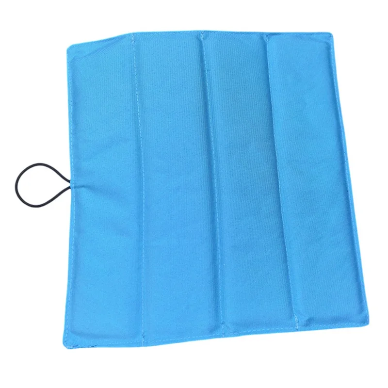 AT6225 Sedile da campeggio pieghevole Cuscinetto Tappetino da picnic da esterno impermeabile portatile 32 x 31 x 1cm - Blu