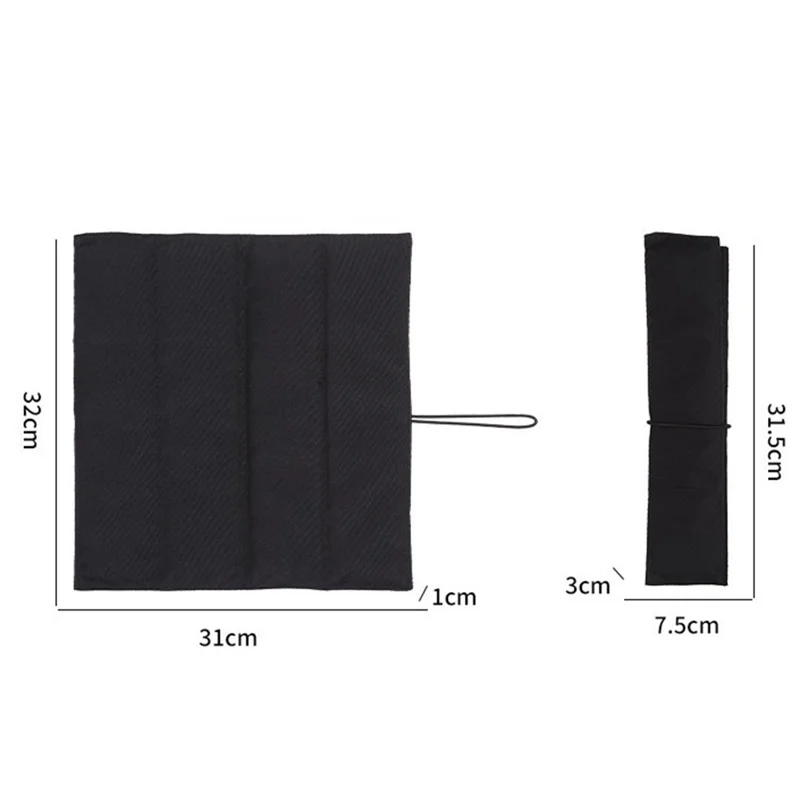 AT6225 Sedile da campeggio pieghevole Cuscinetto Tappetino da picnic da esterno impermeabile portatile 32 x 31 x 1cm - Blu