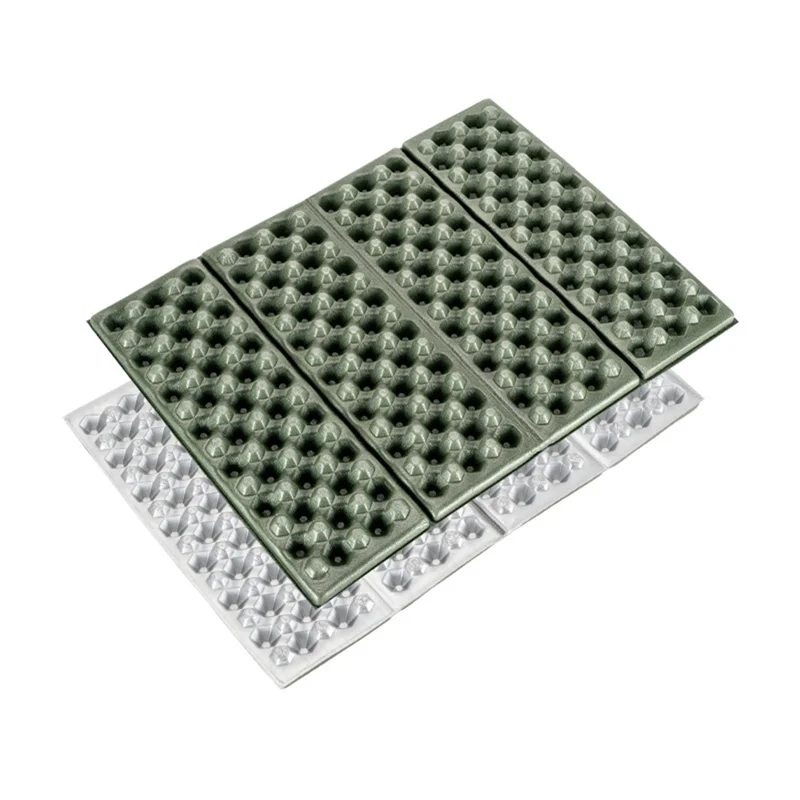 QUNATURE 600080 Tapis de sol de camping d'extérieur pliable à l'épreuve de l'humidité en IXPE, tapis de siège de pique-nique portable avec sac de rangement - Vert armée
