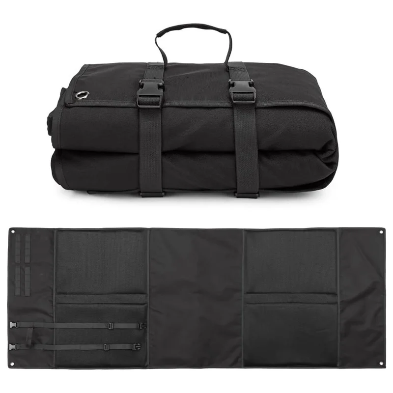 Portable Tactical Shooting Mat Oxford Fabric Outdoor Training Camping Picnic Moisture-Proof Nap Pad - Black