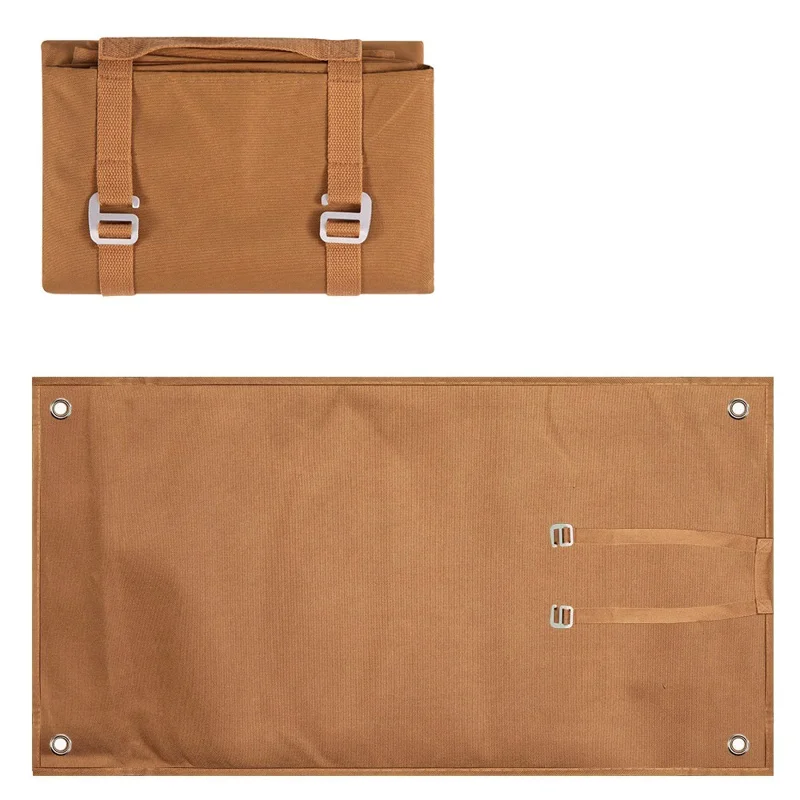 H348 192 x 138cm Waterproof Picnic Blanket Oxford Cloth Folding Camping Mat for Outdoor Beach - Caramel