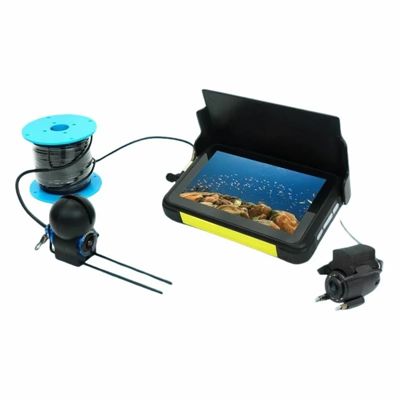Underwater Fish Finder IP65 Waterproof 5 Inch LCD Fishing Camera with Night Vision / 15m Cable