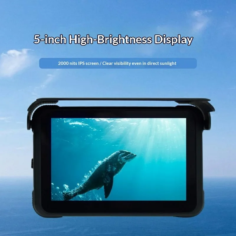 Underwater Fish Finder IP65 Waterproof 5 Inch LCD Fishing Camera with Night Vision / 15m Cable