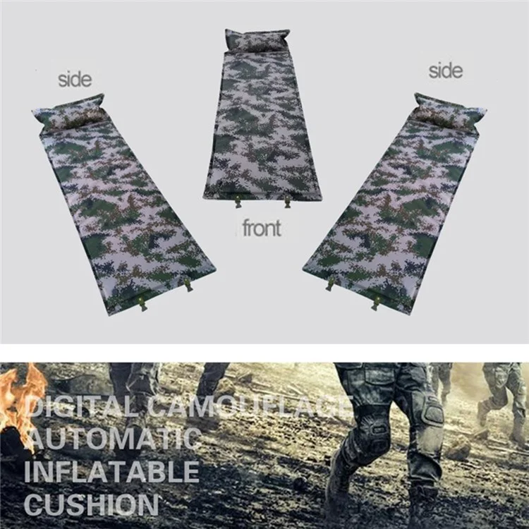 cqd1001 190x70x4cm Colchão de Dormir de Acampamento Extra Espesso com Almofada Ultraligeira e à Prova d'Água com Bolsa de Transporte