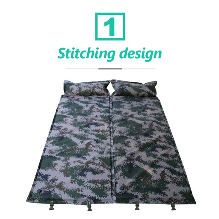 cqd1001 190x70x4cm Colchão de Dormir de Acampamento Extra Espesso com Almofada Ultraligeira e à Prova d'Água com Bolsa de Transporte