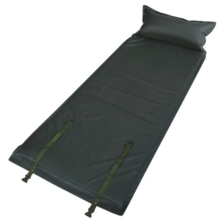 cqdjl001 Camping Sleeping Pad Auto Inflável Sleeping Mat com Travesseiro Integrado Bomba para Caminhadas, Caminhadas, Tenda, Viagens
