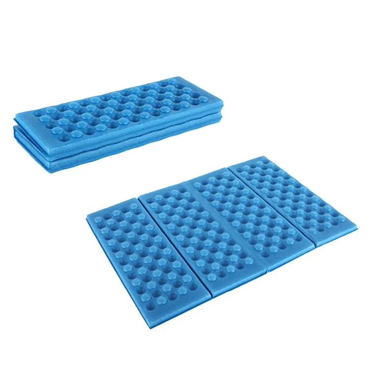 W-02 Portable Outdoor Camping Hiking Seat Mat Foldable XPE Waterproof Travel Picnic Seating Pad - Blue